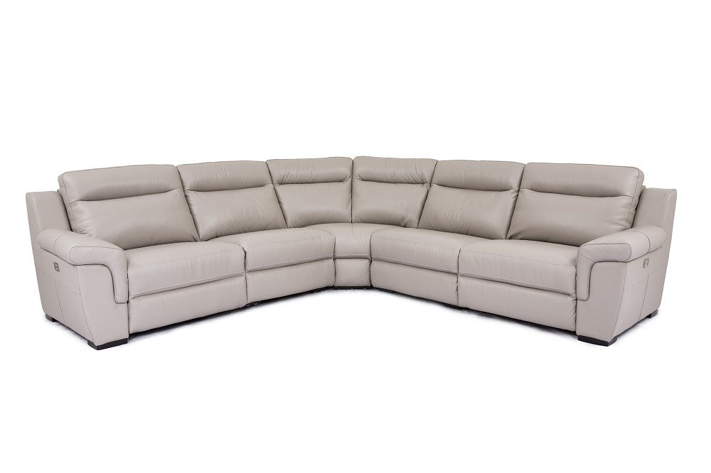 Trento Power Leather Sectional
