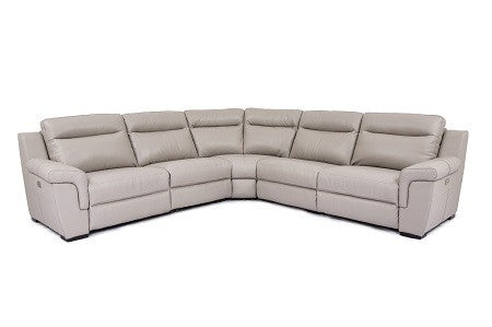 Trento Power Leather Sectional