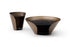 Vanta Coffee Table | Modern Glass Coffee Table with Bronze Base