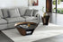 Vanta Coffee Table | Modern Glass Coffee Table with Bronze Base