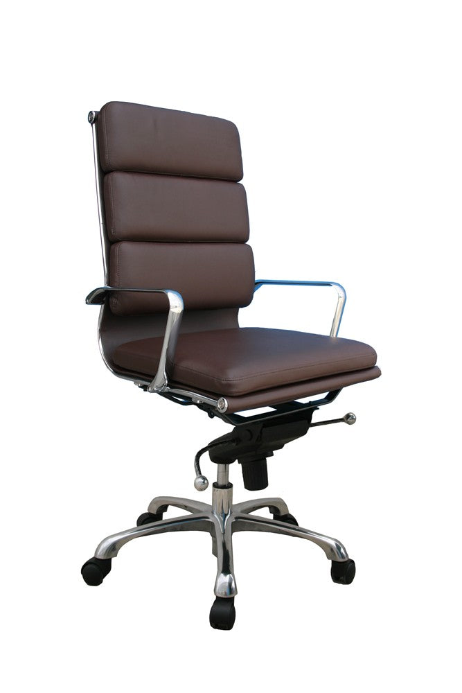 Plush Black High Back Office Chair
