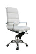 Plush High Back Office Chair In Brown