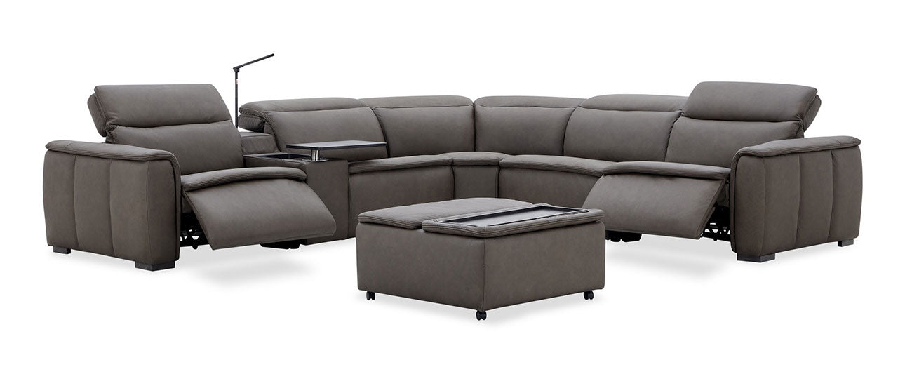 Zen Reclining Sectional & Storage Ottoman