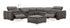 Zen Reclining Sectional & Storage Ottoman