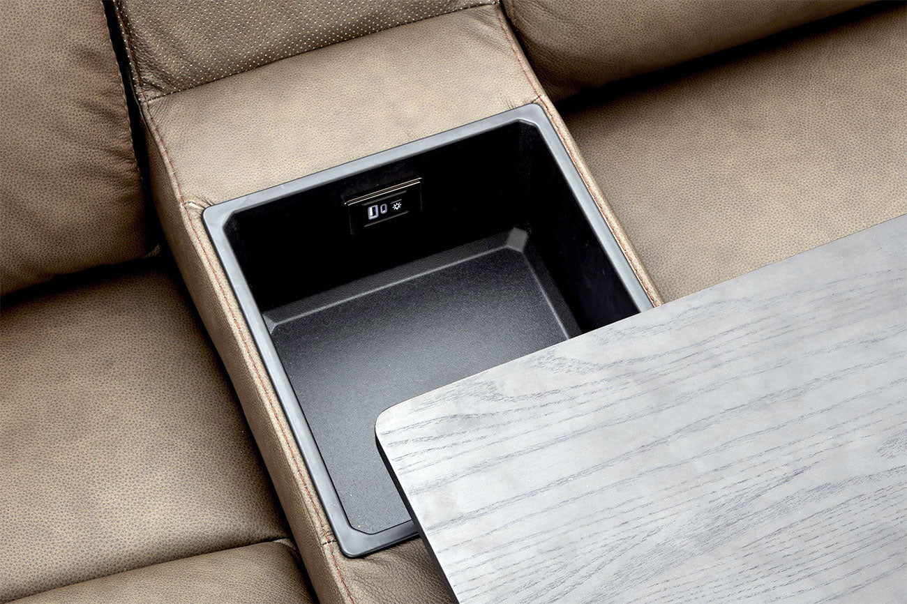 Zen Reclining Sectional & Storage Ottoman