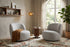 J and M Furniture Chair Cove Swivel Chair in Light Grey | J&M Furniture