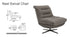 J and M Furniture Chair Nest Swivel Chair in Light Grey | J&M Furniture