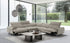 J and M Furniture Couches & Sofa Dolce Vita Modern Leather Power Reclining Sectional in Milk Tea