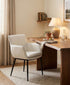 J and M Furniture Dining Chair Kani Leather Armchair in Frost | J&M Furniture