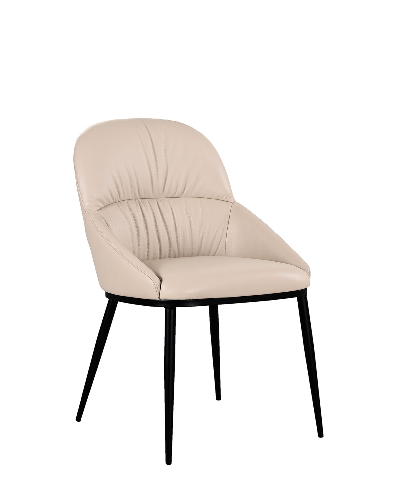 J and M Furniture Dining Chair Kora Leather Chair in Light Mocha (Pair) | J&M Furniture