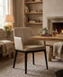 J and M Furniture Dining Chair Osaka Leather Armchair in Light Mocha 301 by J&M Furniture