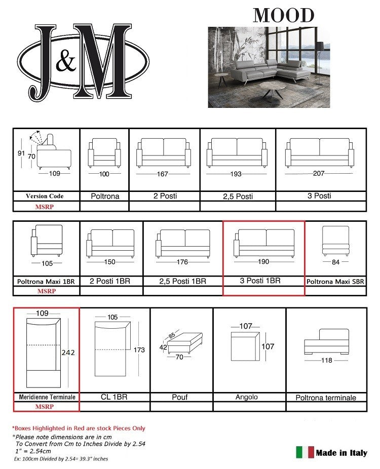 The Mood Sectional in Grey