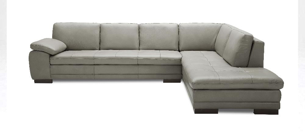 625 Miami Premium Leather Sectional in White