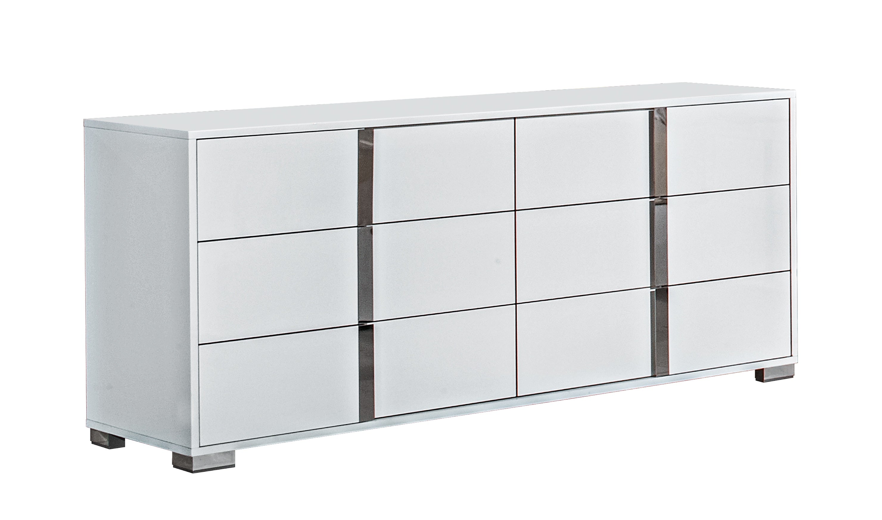 Alice Modern Storage Bed in Gloss White