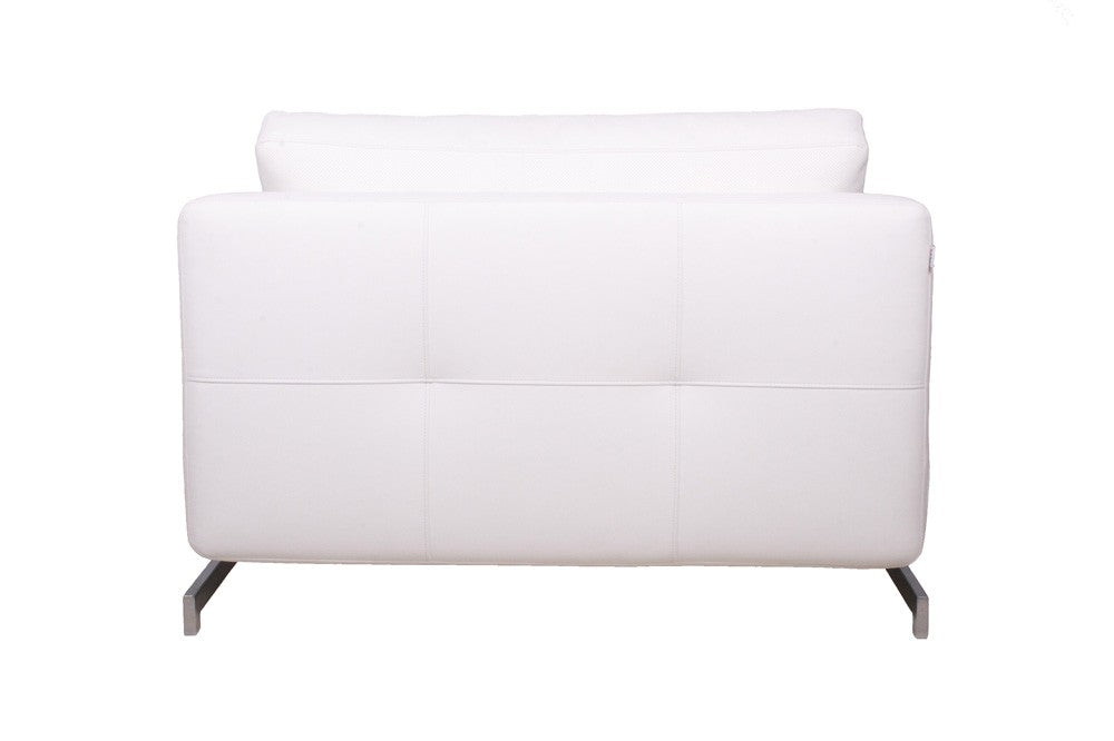 Premium Sofa Bed K43-1 in White Leatherette