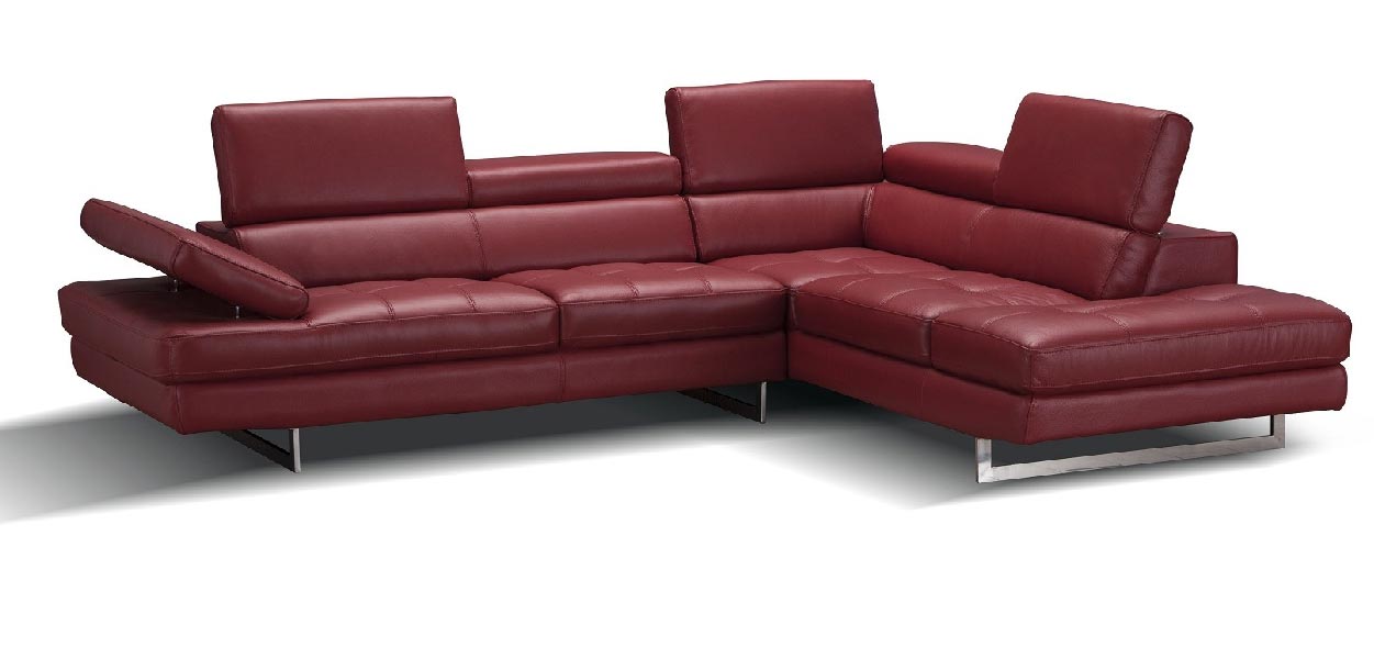 A761 Sectional in Maroon