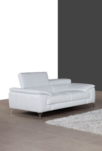 A973 Premium Leather Sofa Set in Black