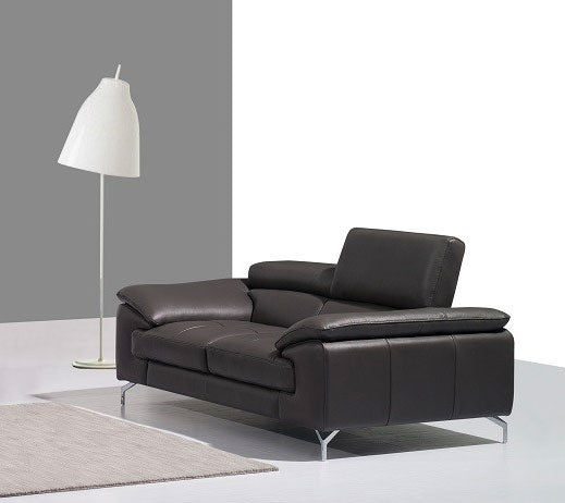 A973 Premium Leather Sofa Set in Coffee