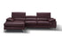 A973b Premium Leather Sectional in Maroon