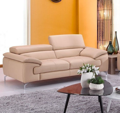 A973 Premium Leather Sofa Set in White