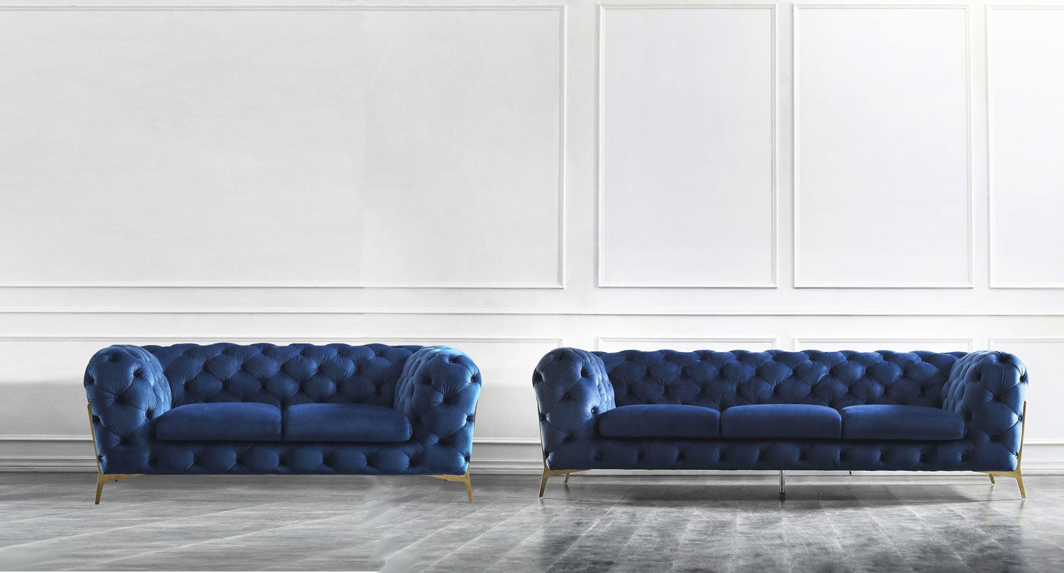Glamour Blue Sofa Collection
