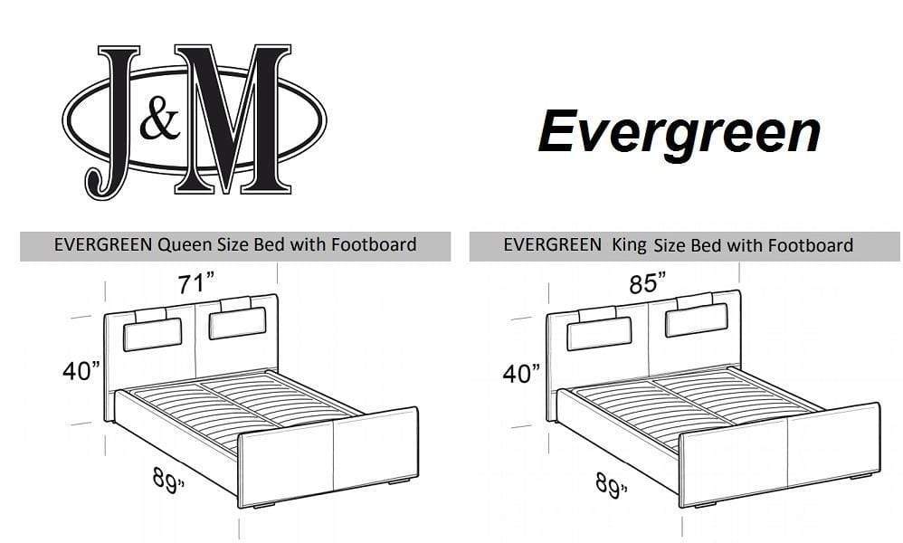 J and M Furniture Bed Evergreen Premium Bed