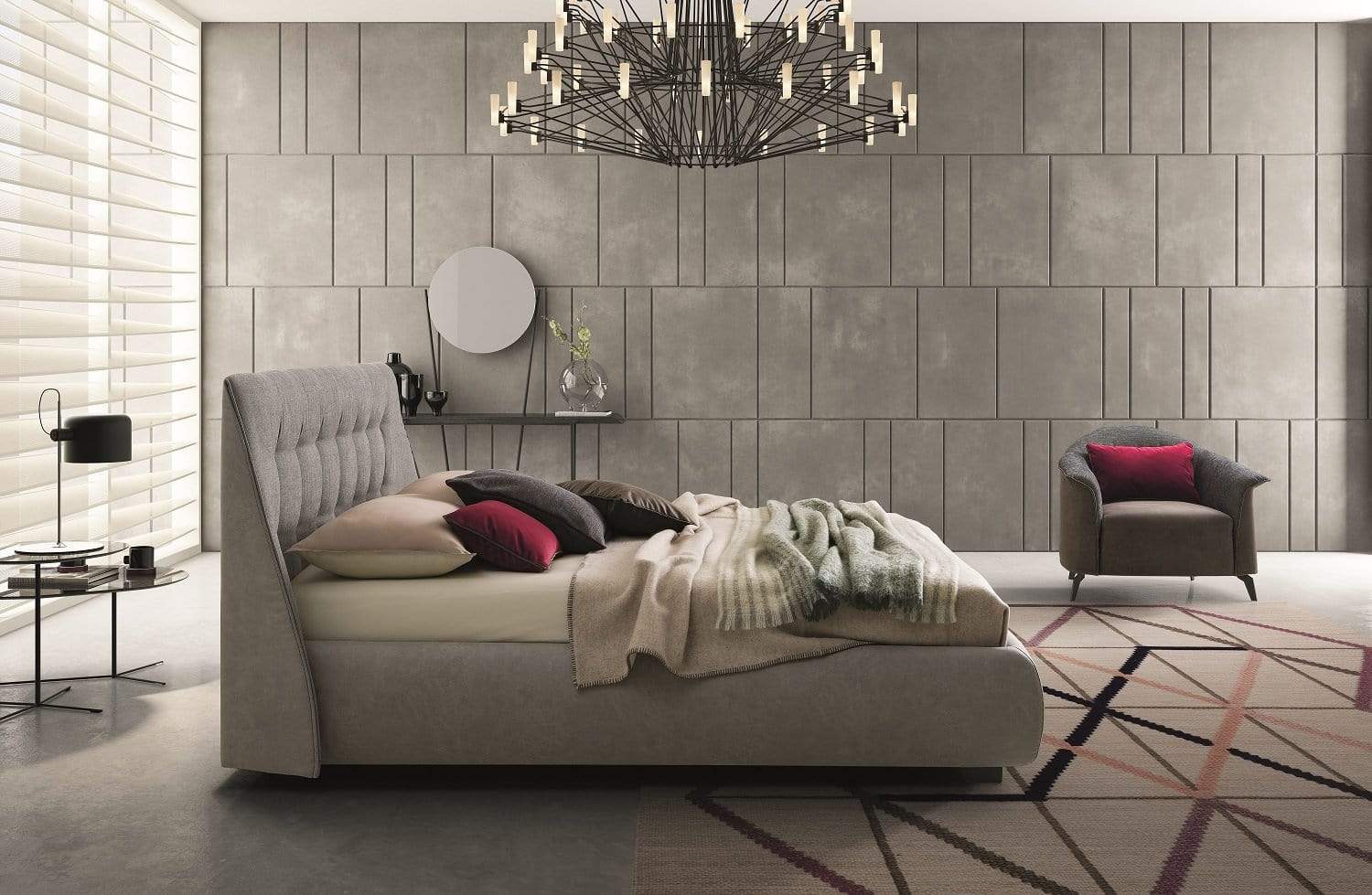 J and M Furniture Bed Guscio Premium Storage Bed