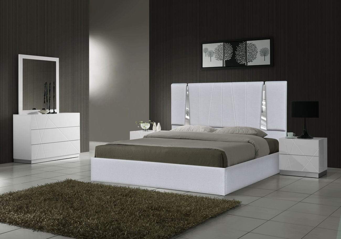 J and M Furniture Bed Matissee Bed in Silver Grey