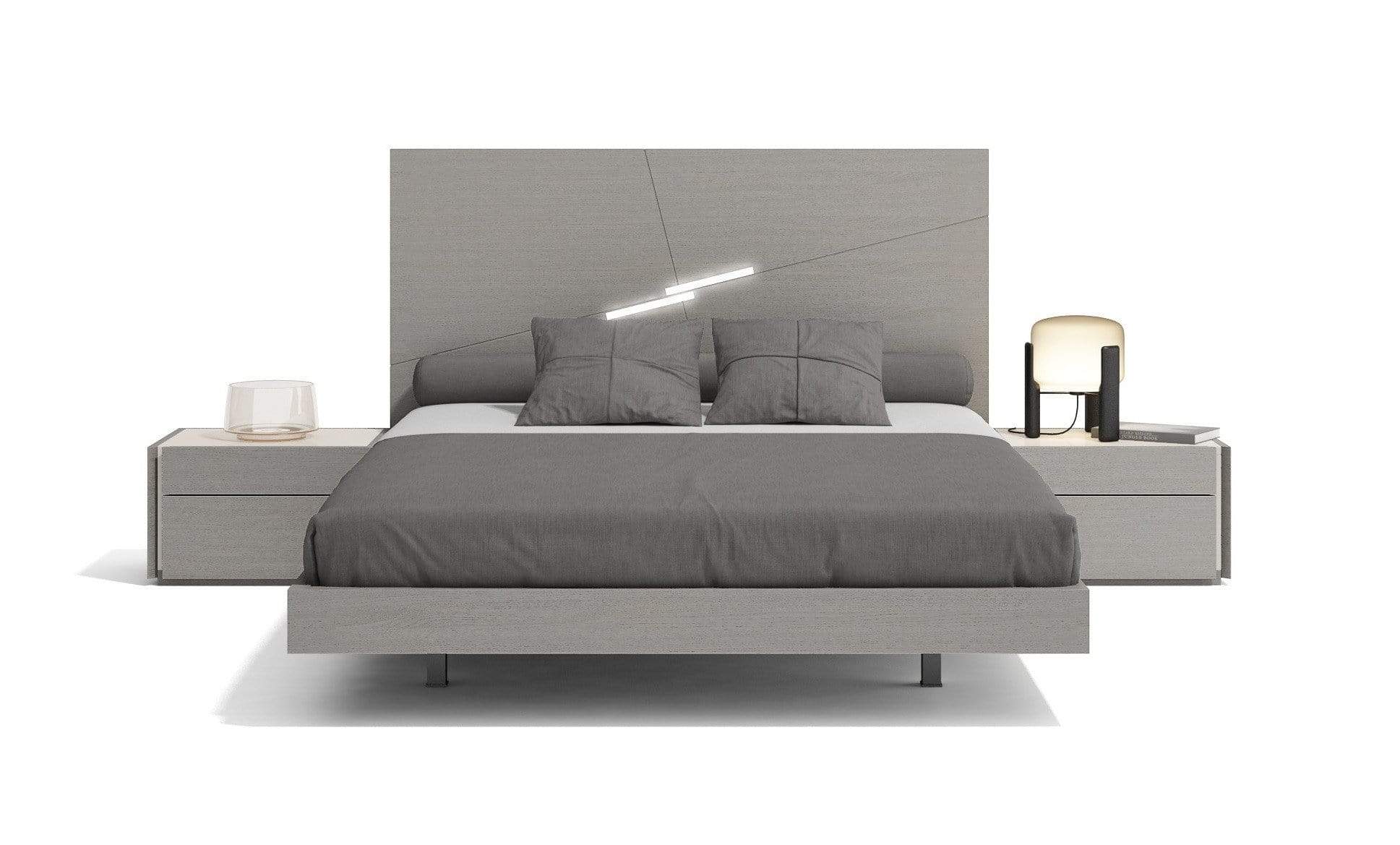 J and M Furniture Bedroom Sets Faro Premium Bedroom Set in Grey