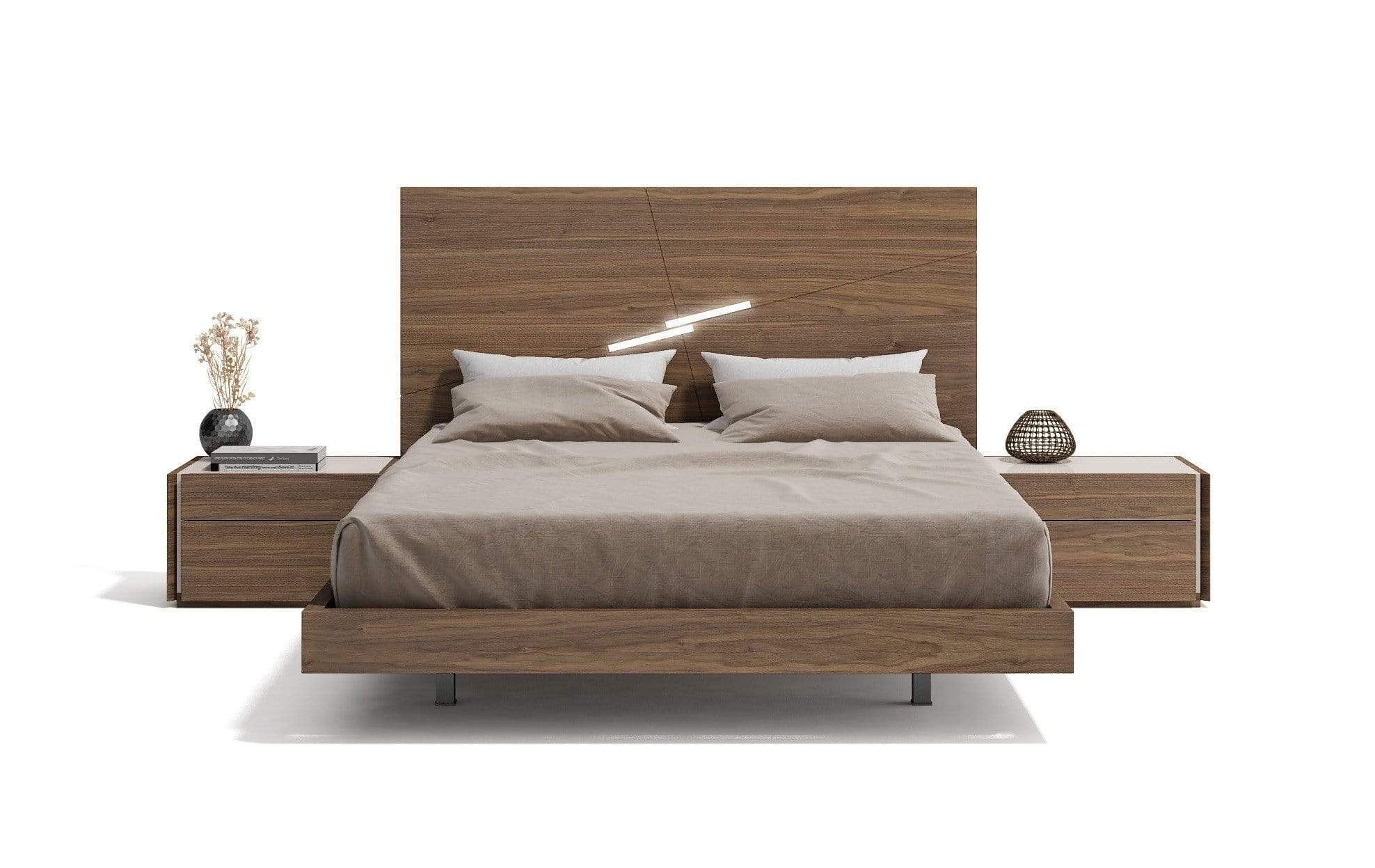 J and M Furniture Bedroom Sets Faro Premium Bedroom Set in Walnut