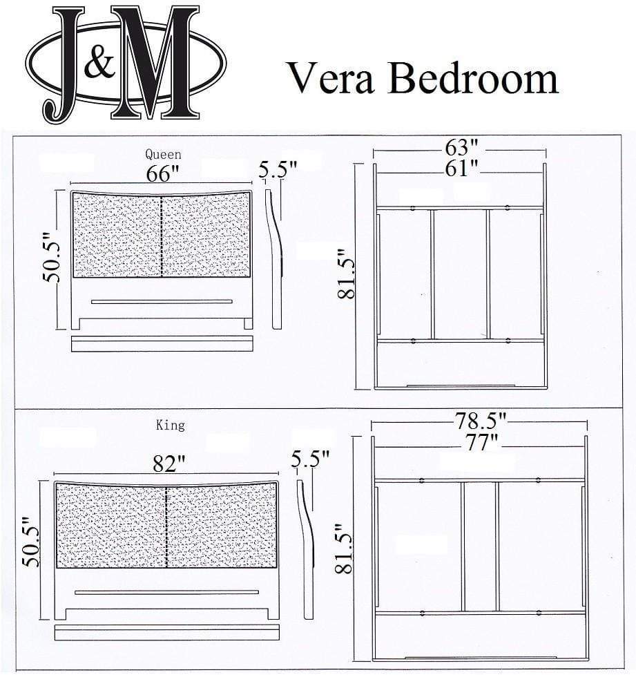 J and M Furniture Bedroom Sets Vera Modern Bedroom Collection
