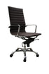 J and M Furniture Chair Brown Comfy Office Chair - High Back