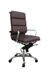 J and M Furniture Chair Brown Plush Office Chair