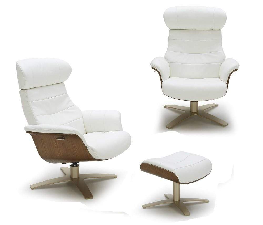 J and M Furniture Chair Karma Lounge Chair - White