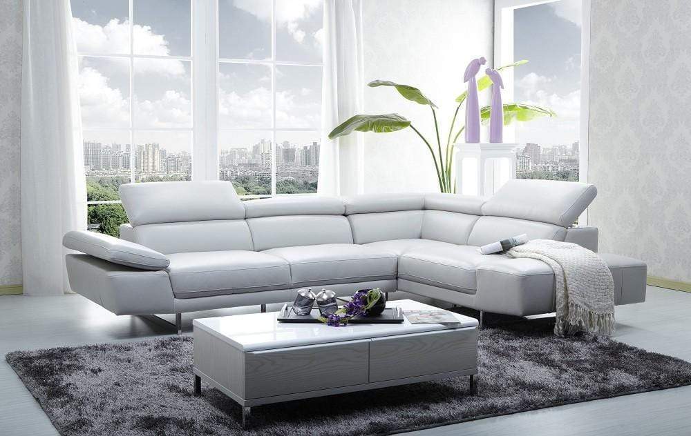 J and M Furniture Couches & Sofa 1717 Italian Leather Sectional