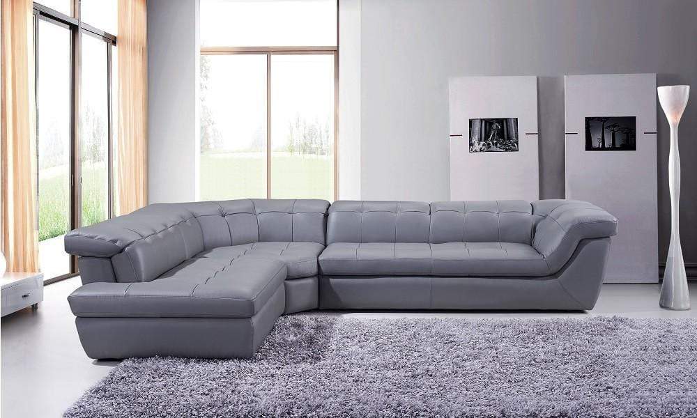 J and M Furniture Couches & Sofa 397 Premium Leather Sectional In Colors