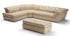 J and M Furniture Couches & Sofa Beige / No Ottoman 397 Premium Leather Sectional In Colors