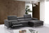 J and M Furniture Couches & Sofa Black Ariana Premium Leather Sectional