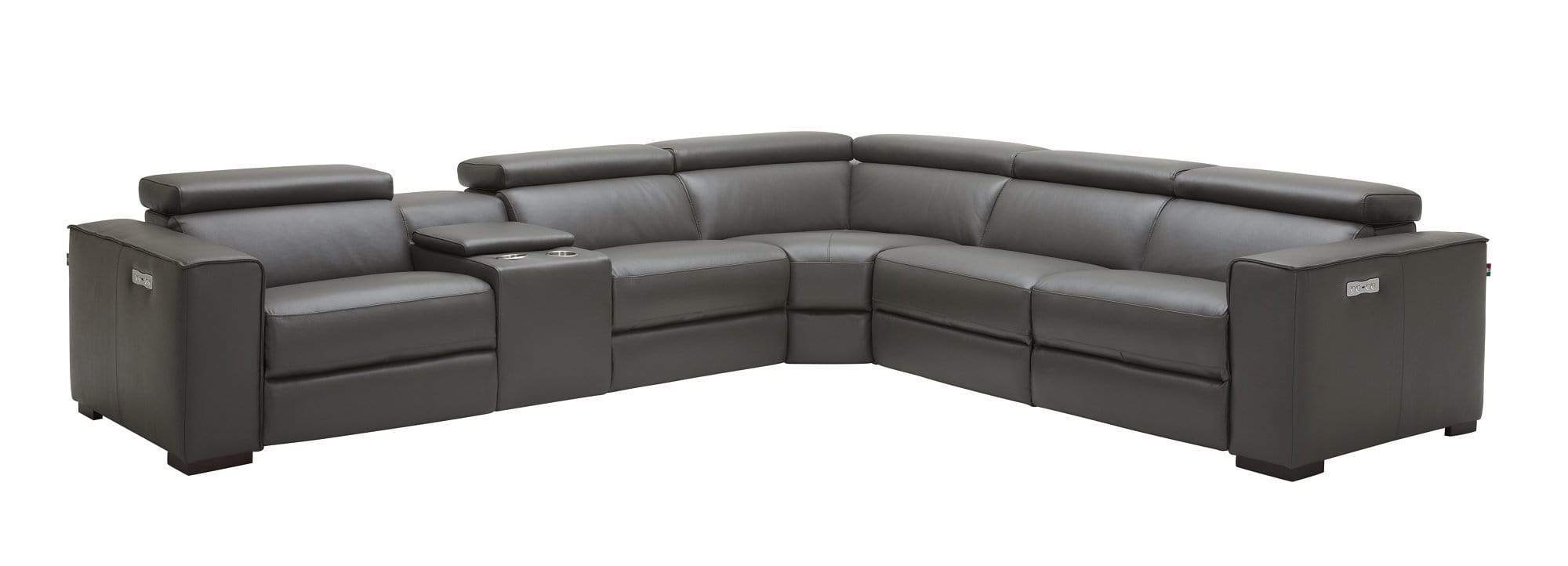J and M Furniture Couches & Sofa Dark Gray / Left Picasso 6Pc Motion Sectional In Various Colors