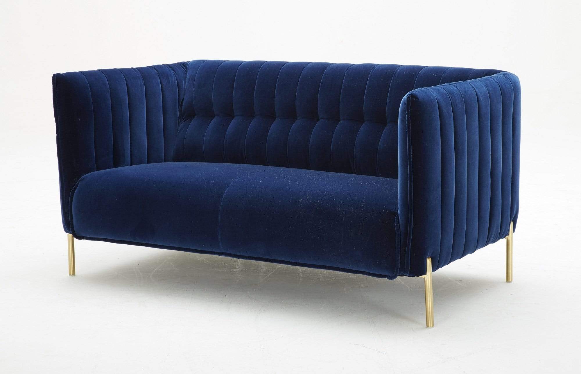 J and M Furniture Couches & Sofa Deco Blue Fabric Sofa Set