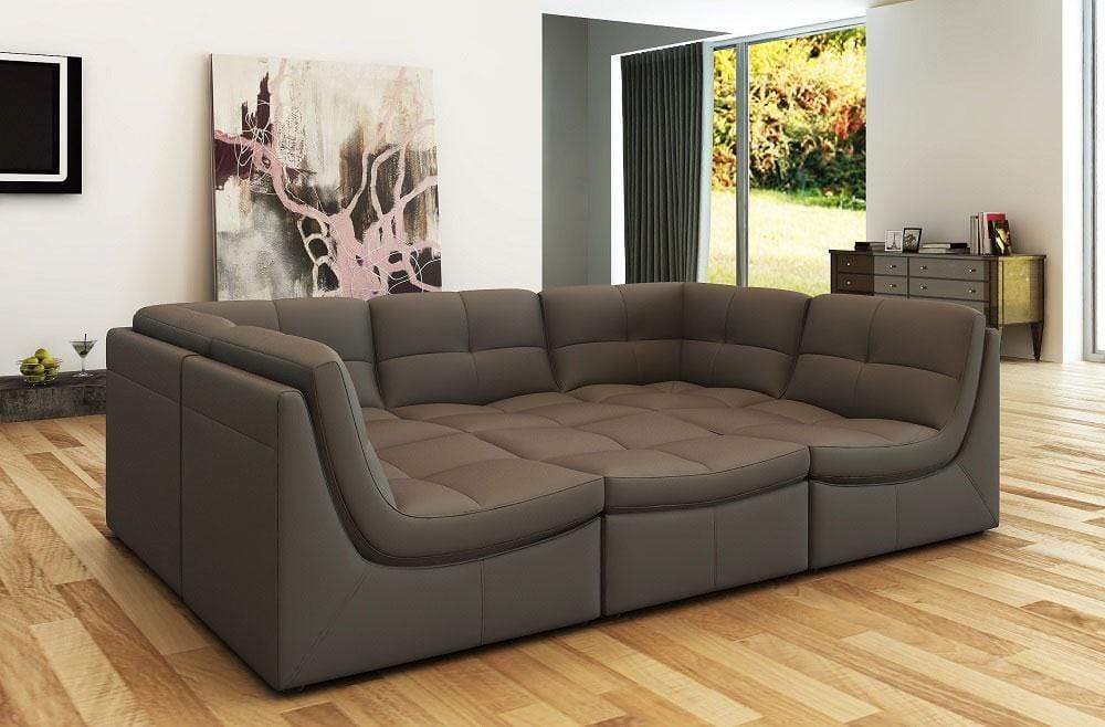 J and M Furniture Couches & Sofa Gray Lego 6pc Collection