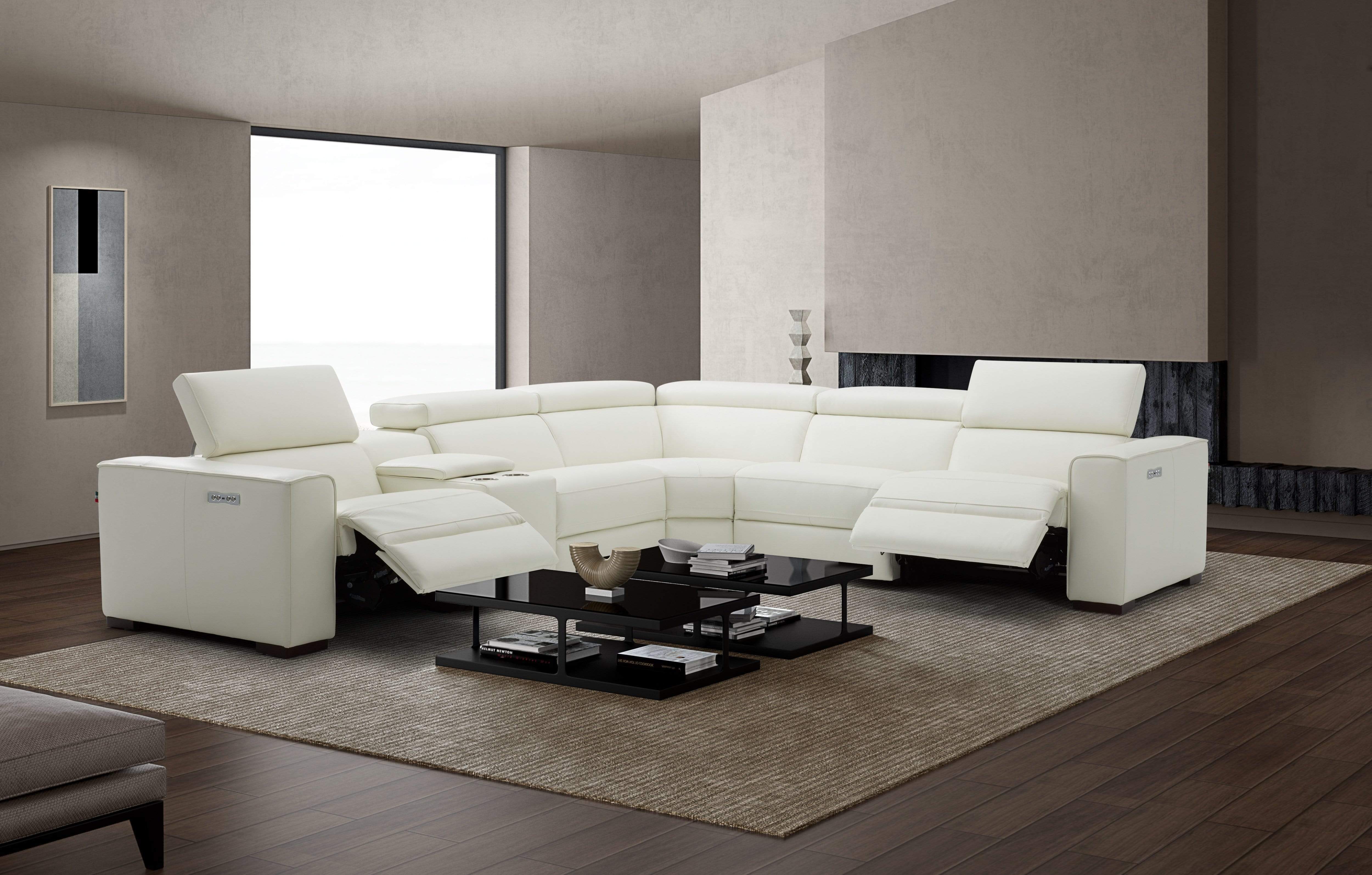 J and M Furniture Couches & Sofa Picasso 6pc Motion Sectional In Various Colors