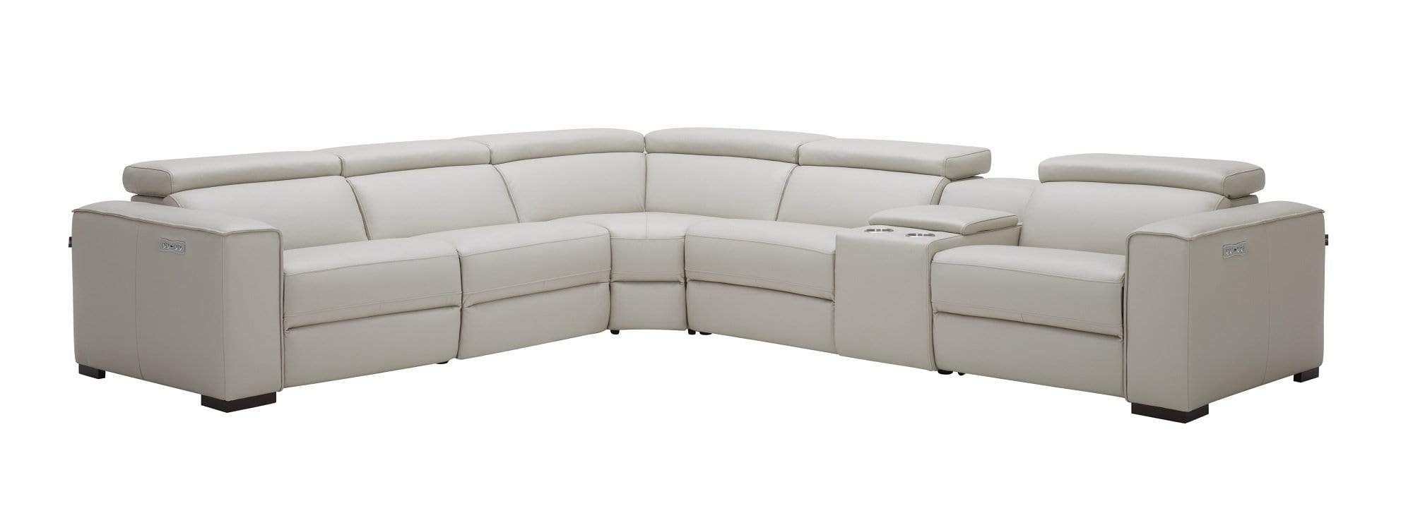J and M Furniture Couches & Sofa Silver Gray / Right Picasso 6Pc Motion Sectional In Various Colors