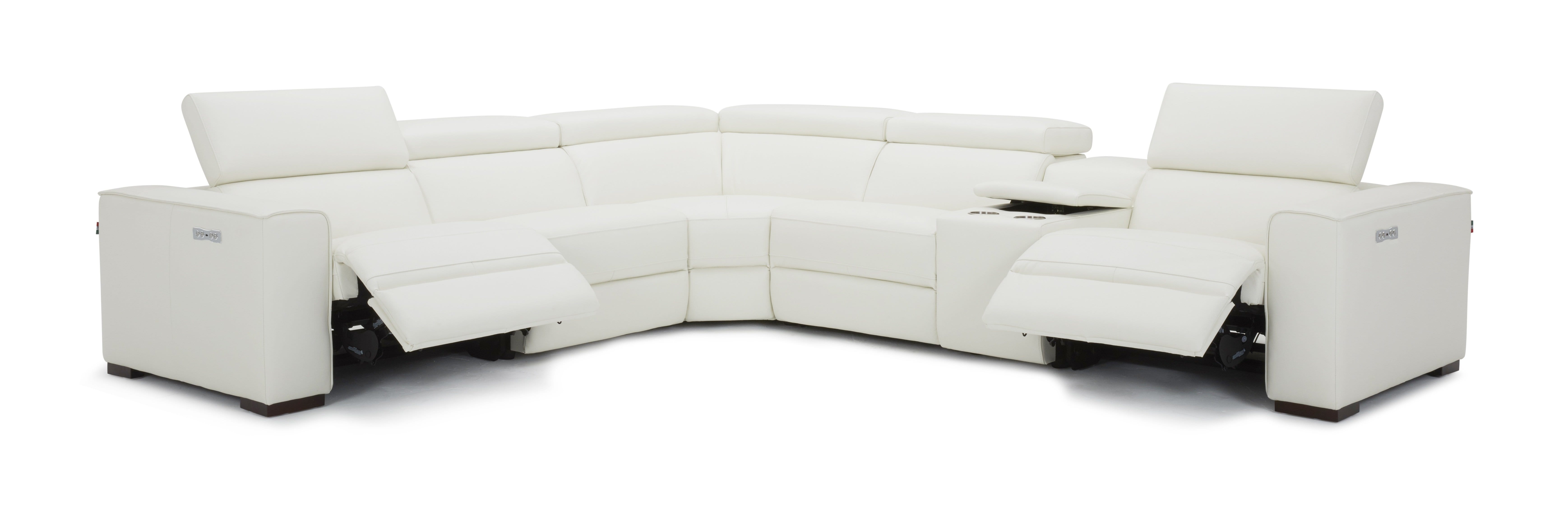 J and M Furniture Couches & Sofa White / Right Picasso 6pc Motion Sectional In Various Colors