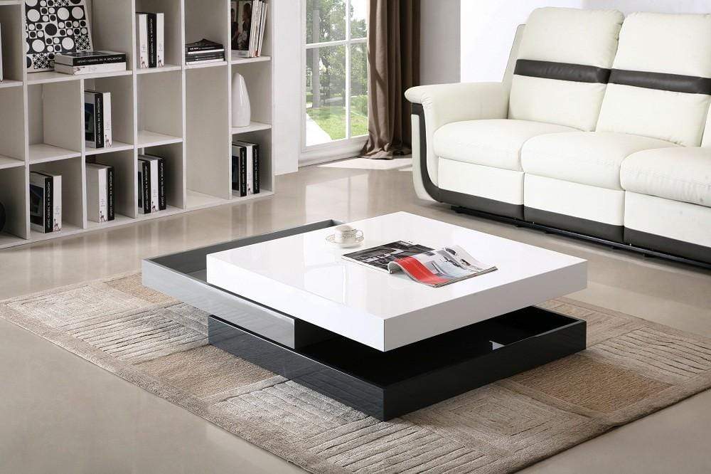 J and M Furniture Table - Coffee Modern Rotary Coffee Table CW01