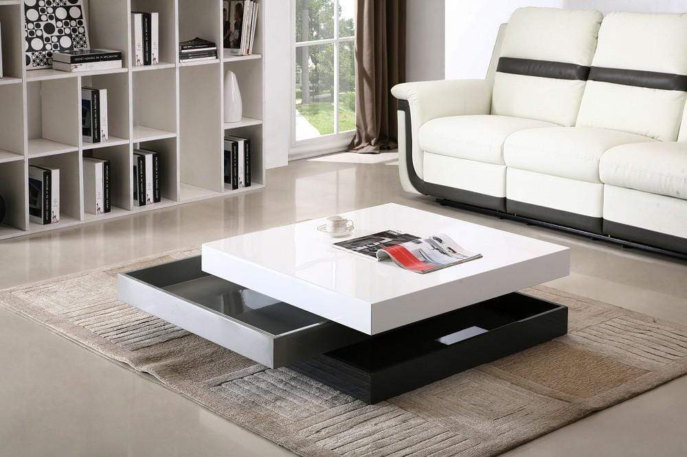 J and M Furniture Table - Coffee Modern Rotary Coffee Table CW01