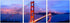 J and M Furniture Wall Art Wall Art "Golden Gate Bridge - SH-71050ABC"