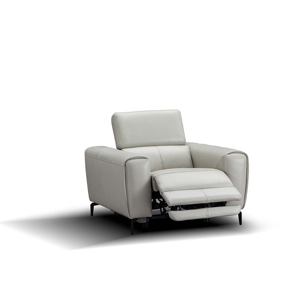 Lorenzo Power Reclining Sofa Collection in Light Gray
