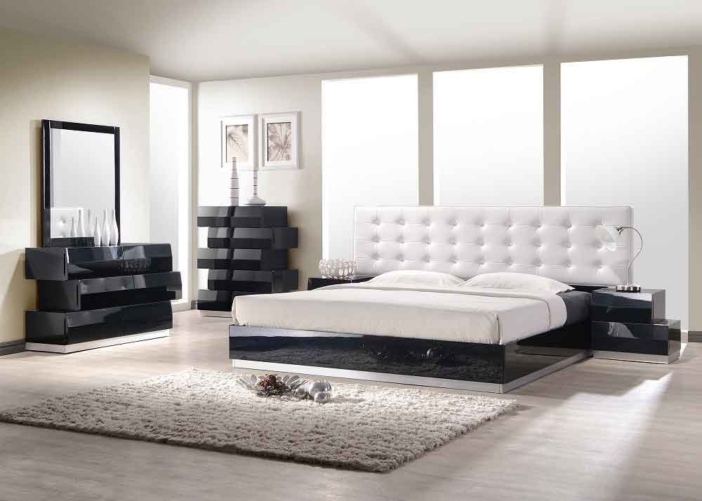 Milan Modern Bedroom Collection in Black