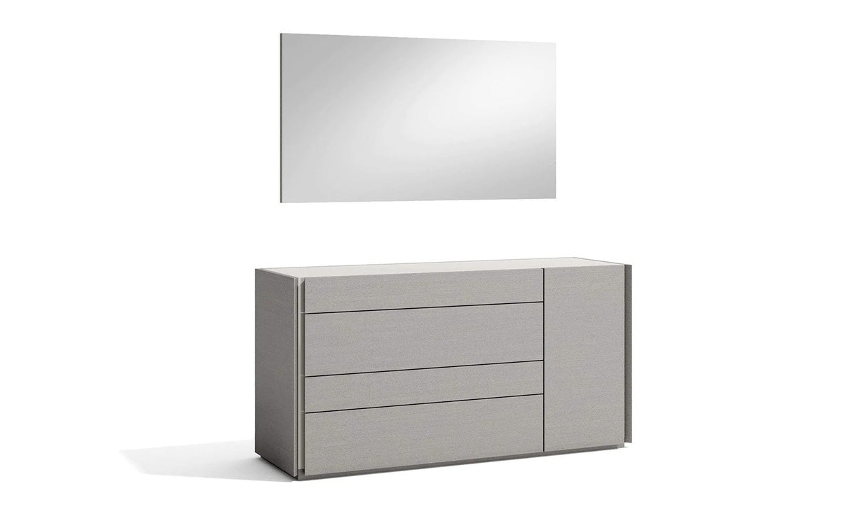 Porto Dresser & Mirror in Grey